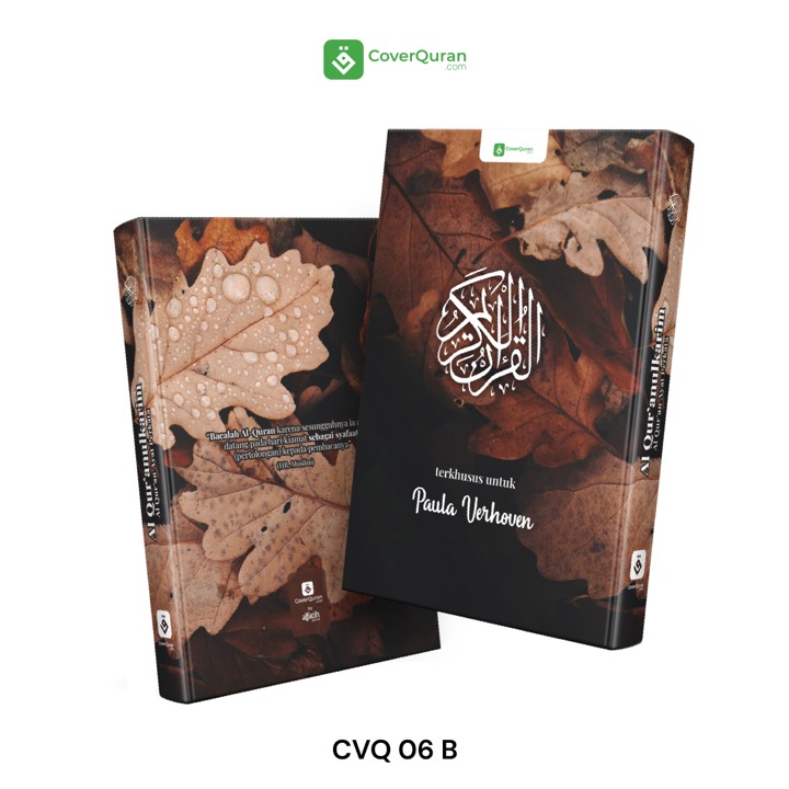 Contoh desain sampul Al-Qur'an custom tema alam